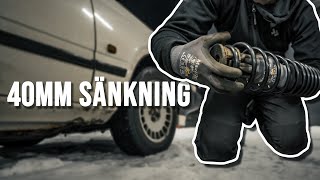 Sänkning med 40mm fjädrar | Volvo 940