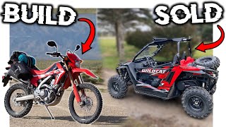 Selling The Side By Side \u0026 Building The CRF250L Dual Sport?!