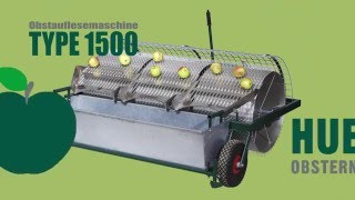 Obstsammler mit Antrieb durch Motormäher, Rasenmotormäher oder Traktor - Type 1500