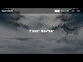 Create a Sticky & Fixed Navbar on Scroll Using HTML and CSS | No Javascript and JQuery